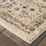 10' X 13' Ivory And Gold Distressed Indoor Area Rug - Homeroots