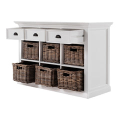 Modern Farmhouse Buffet Server With Basket Set - Homeroots