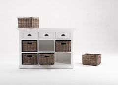 Modern Farmhouse Buffet Server With Basket Set - Homeroots