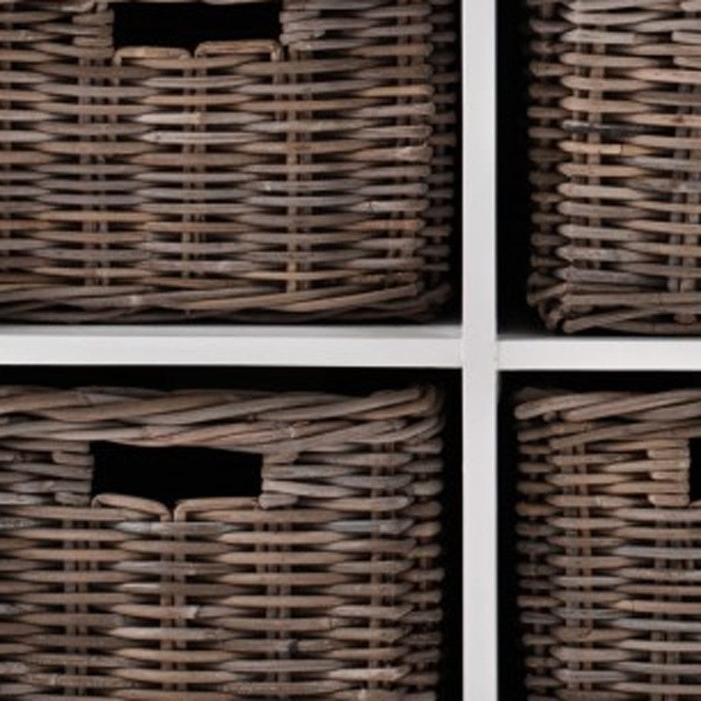 Modern Farmhouse Buffet Server With Basket Set - Homeroots