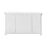 White Accent Cabinet With Glass Doors - Homeroots - Flyclothing LLC