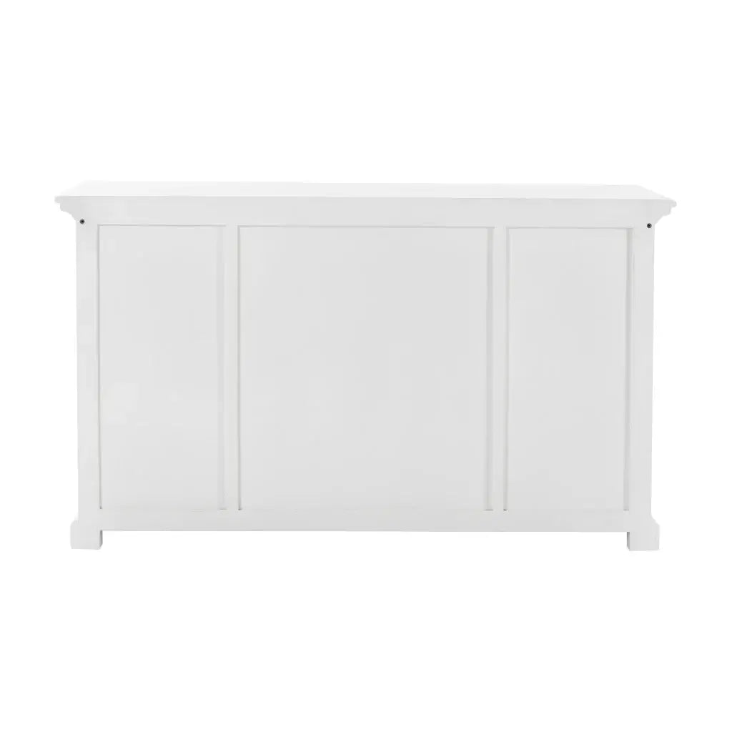 White Accent Cabinet With Glass Doors - Homeroots - Flyclothing LLC