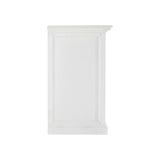 White Accent Cabinet With Glass Doors - Homeroots - Flyclothing LLC