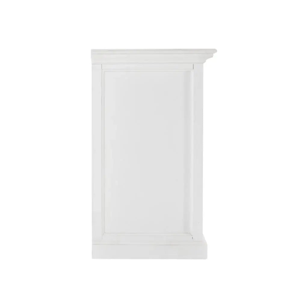 White Accent Cabinet With Glass Doors - Homeroots - Flyclothing LLC