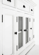 White Accent Cabinet With Glass Doors - Homeroots - Flyclothing LLC