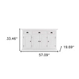 Large Modern Farmhouse White Cabinet - Homeroots - Flyclothing LLC