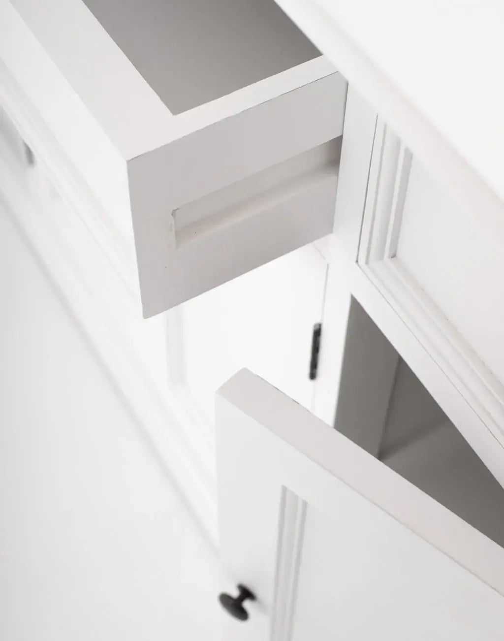 Large Modern Farmhouse White Cabinet - Homeroots - Flyclothing LLC