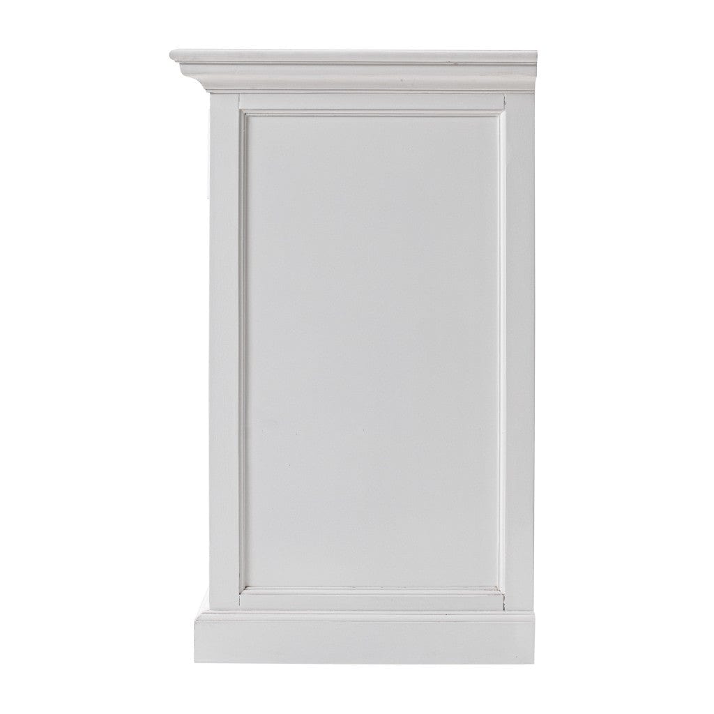57" White Wood Two Drawer Buffet Server - Homeroots