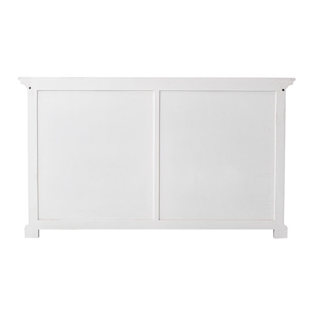 57" White Wood Two Drawer Buffet Server - Homeroots