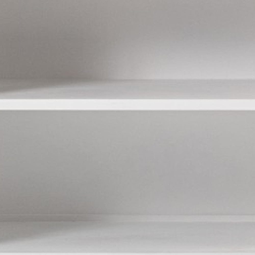 57" White Wood Two Drawer Buffet Server - Homeroots