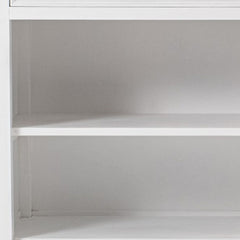 57" White Wood Two Drawer Buffet Server - Homeroots