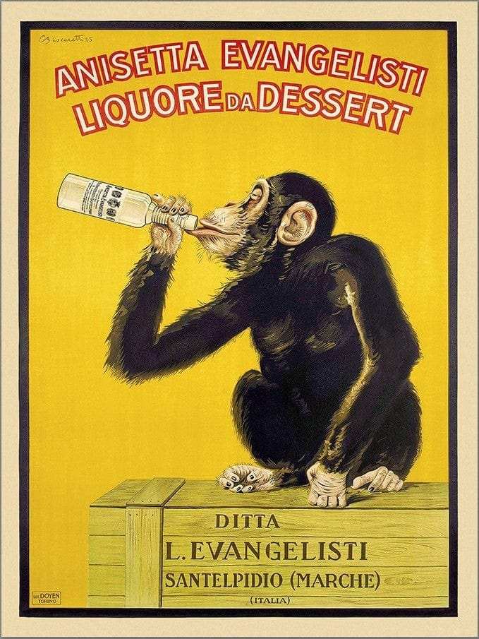 Anisetta Evangelisti Italian Liquor Unframed Print Wall Art - Homeroots - Flyclothing LLC