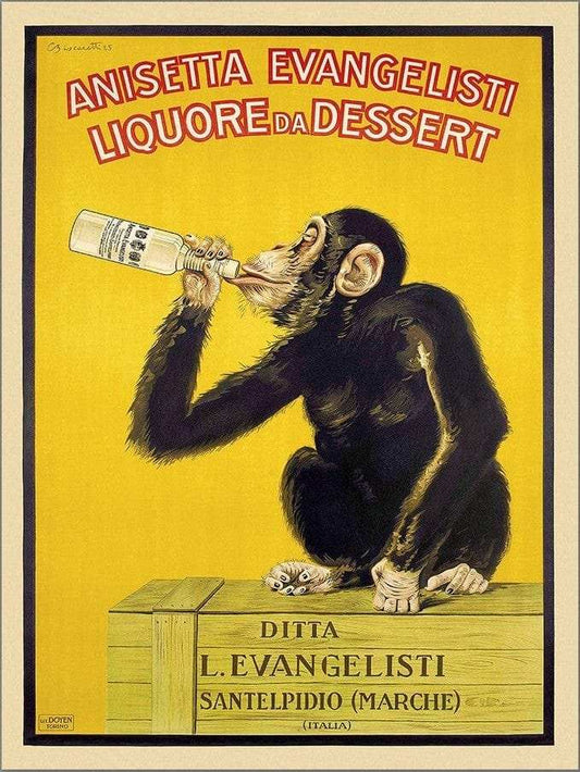 Anisetta Evangelisti Italian Liquor Unframed Print Wall Art - Homeroots - Flyclothing LLC