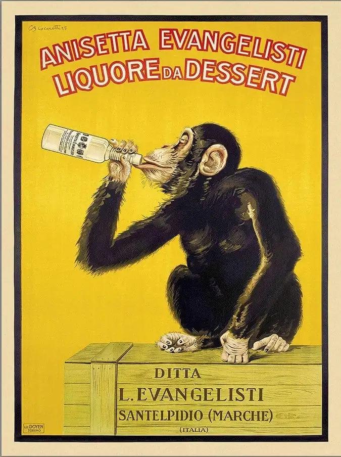 18" x 24"  Anisetta Evangelisti Italian Liquor Unframed Print Wall Art - Homeroots