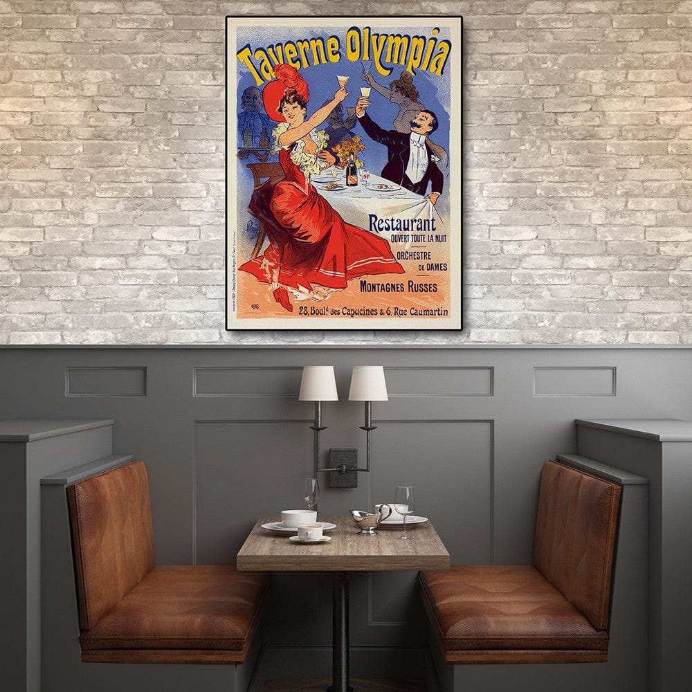 Taverne Olympia French Restaraunt Unframed Print Wall Art - Homeroots - Flyclothing LLC