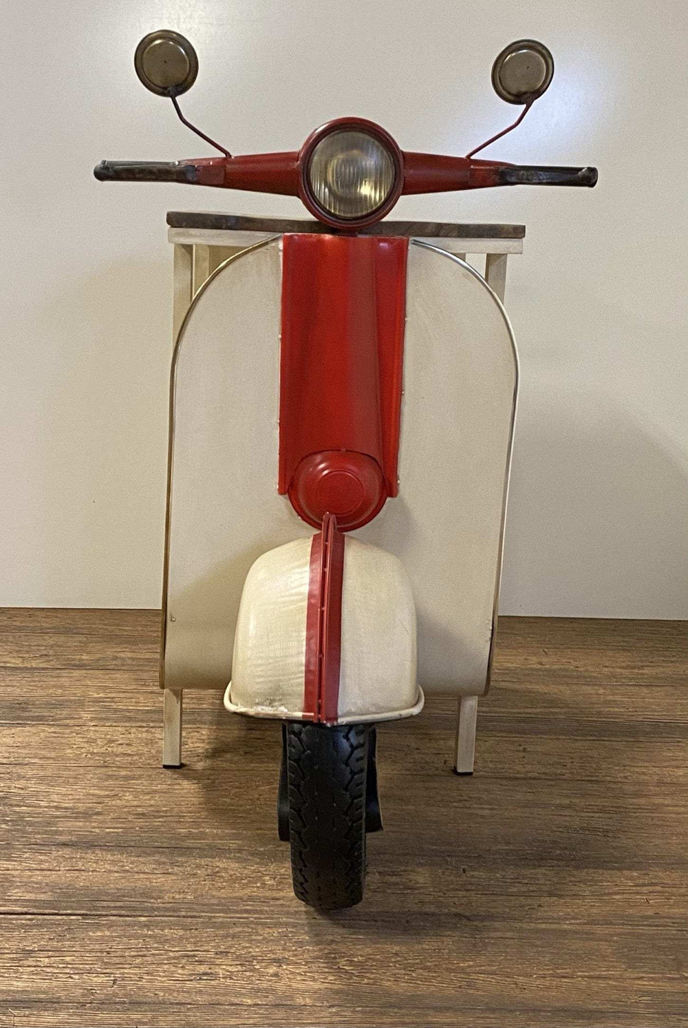 Rustic Red And Vanilla Scooter Cabinet - Homeroots - Flyclothing LLC