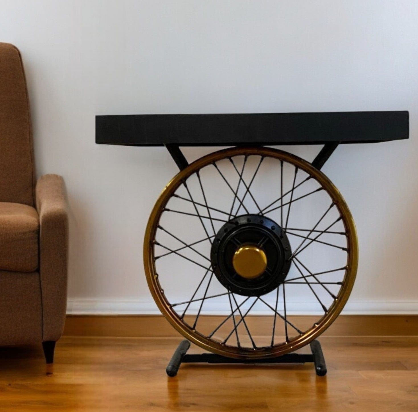 22" Black Solid Wood End Table - Homeroots - Flyclothing LLC