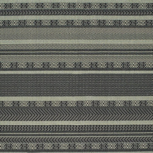 9' X 12' Black Ivory Machine Woven Geometric Indoor Area Rug