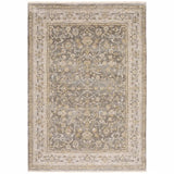 5' X 8' Beige Grey Machine Woven Oriental Indoor Arean Rug - Homeroots - Flyclothing LLC