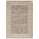 6' X 9' Beige Grey Machine Woven Oriental Indoor Arean Rug - Homeroots - Flyclothing LLC