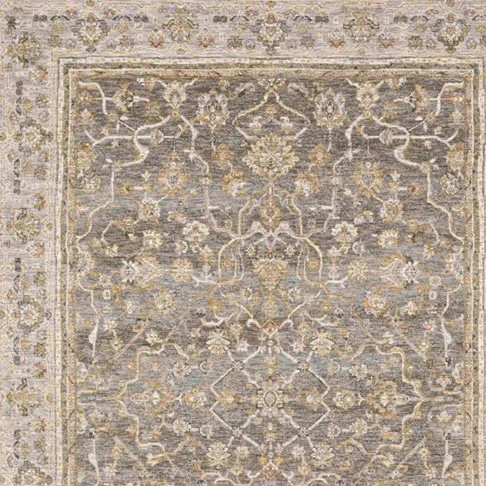 6' X 9' Beige Grey Machine Woven Oriental Indoor Arean Rug - Homeroots - Flyclothing LLC