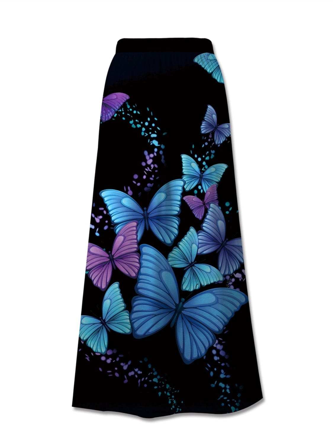 Printed Elastic Waist Midi Skirt - Trendsi - Flyclothing LLC