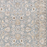 2' X 3' Blue Ivory Machine Woven Floral Oriental Indoor Area Rug - Homeroots - Flyclothing LLC