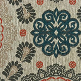 10' X 13' Blue and Gray Damask Indoor Outdoor Area Rug - Homeroots