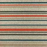 5' X 7' Blue and Gray Striped Indoor Outdoor Area Rug - Homeroots