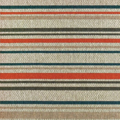 5' X 7' Blue and Gray Striped Indoor Outdoor Area Rug - Homeroots
