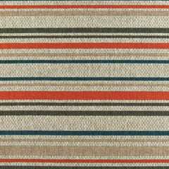 10' X 13' Blue and Gray Striped Indoor Outdoor Area Rug