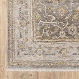 3' X 5' Beige Grey Machine Woven Oriental Indoor Arean Rug - Homeroots - Flyclothing LLC