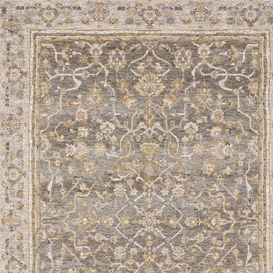 3' X 5' Beige Grey Machine Woven Oriental Indoor Arean Rug - Homeroots - Flyclothing LLC