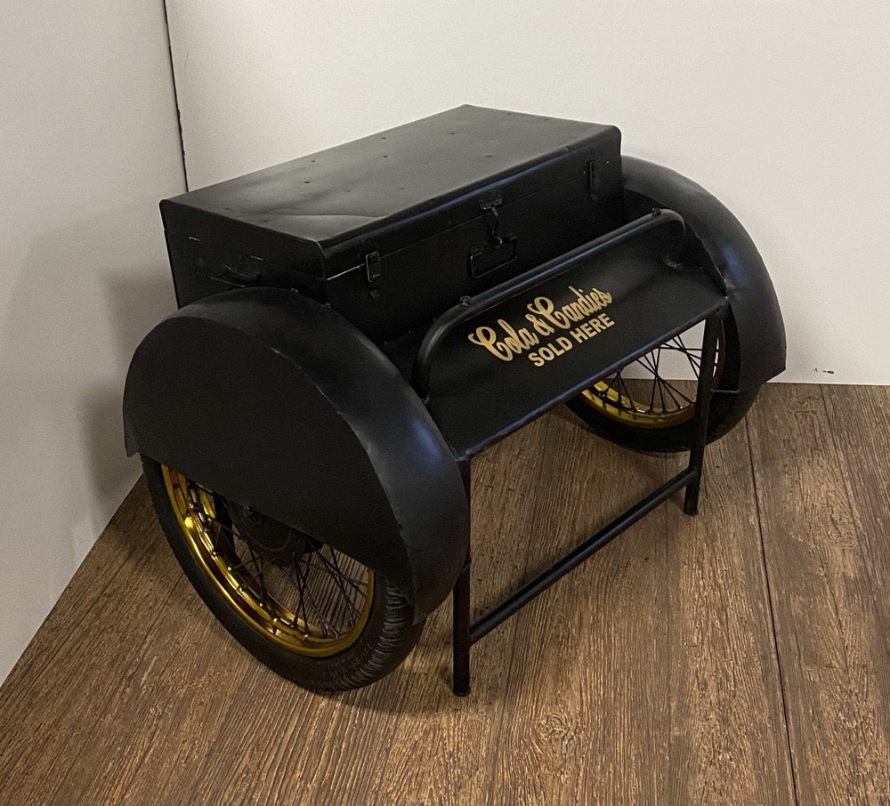 Black Old Time Delivery Box Table With Storage - Homeroots - Flyclothing LLC