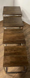 Set Of 4 Modern Rustic Nesting Accent Tables - Homeroots - Flyclothing LLC
