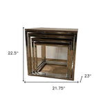 Set Of 4 Modern Rustic Nesting Accent Tables - Homeroots - Flyclothing LLC