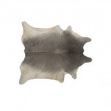 6' X 7' Gray Natural Cowhide Area Rug - Homeroots