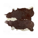 6' X 7' Brown And White Natural Cowhide Area Rug - Homeroots - Flyclothing LLC