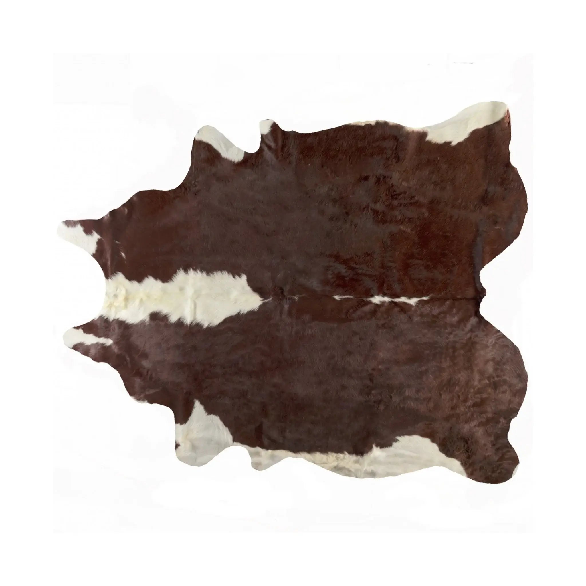 6' X 7' Brown And White Natural Cowhide Area Rug - Homeroots - Flyclothing LLC