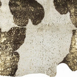 6' X 7' Dark Brown White And Gold Natural Cowhide Area Rug - Homeroots - Flyclothing LLC