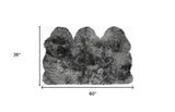 3' X 5' Gray Natural Sheepskin Area Rug - Homeroots - Flyclothing LLC