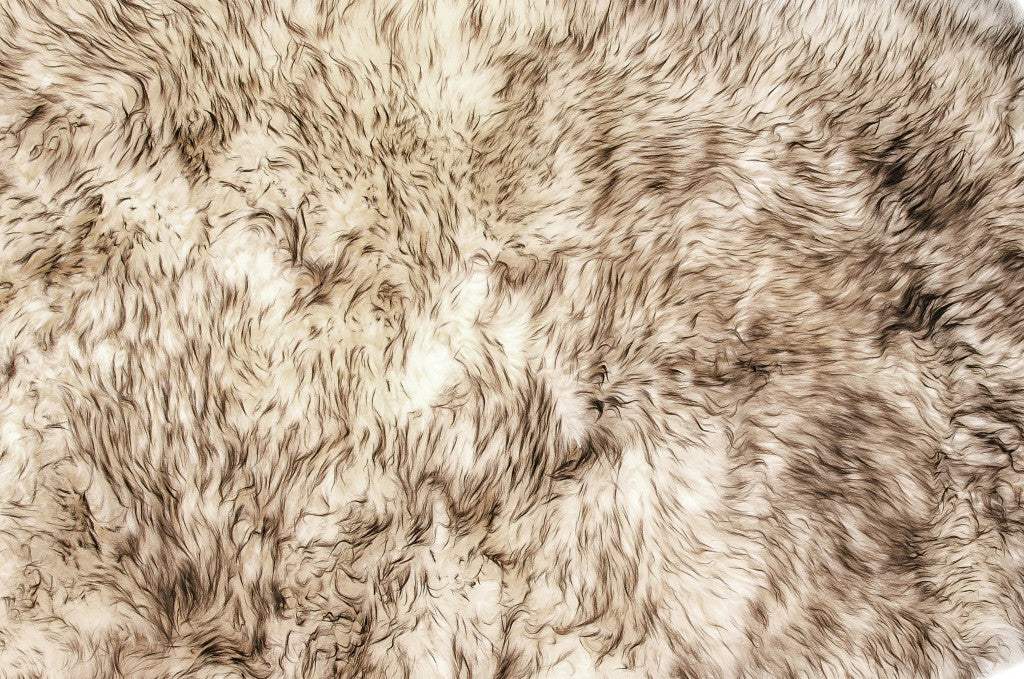 3' X 5' Brown Ombre Natural Sheepskin Area Rug - Homeroots - Flyclothing LLC