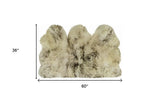 3' X 5' Brown Ombre Natural Sheepskin Area Rug - Homeroots - Flyclothing LLC