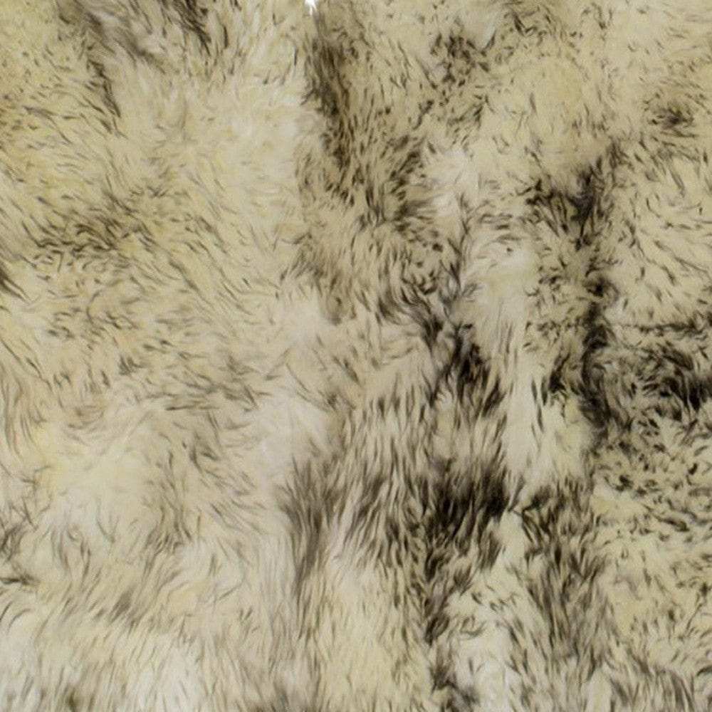 3' X 5' Brown Ombre Natural Sheepskin Area Rug - Homeroots - Flyclothing LLC