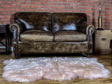 3' X 5' Pink Natural Sheepskin Area Rug - Homeroots - Flyclothing LLC