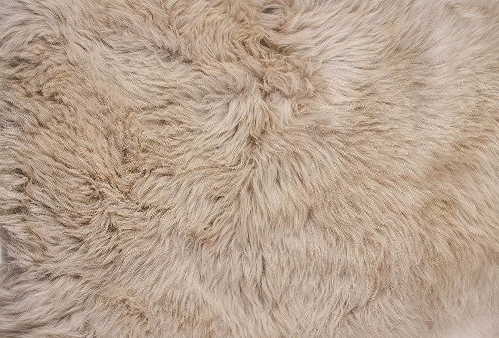 3' X 5' Taupe Natural Sheepskin Area Rug - Homeroots - Flyclothing LLC