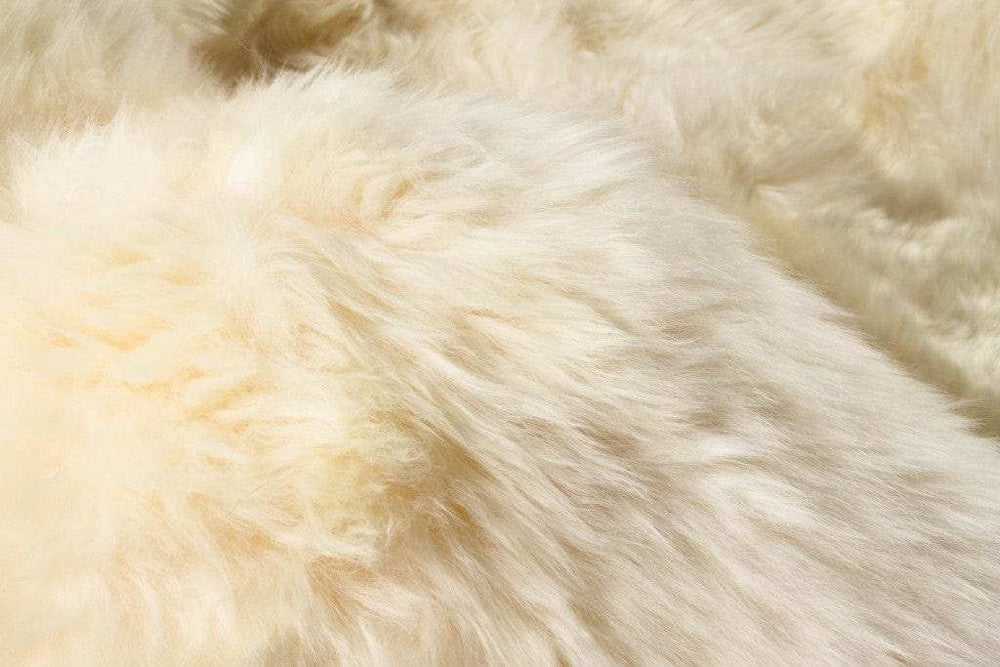 3' X 5' Golden Natural Sheepskin Area Rug - Homeroots - Flyclothing LLC