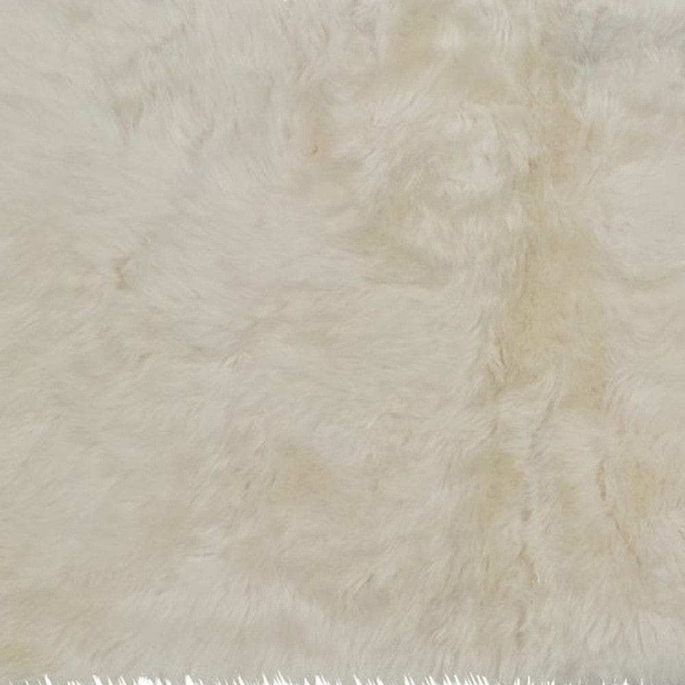 3' X 5' Golden Natural Sheepskin Area Rug - Homeroots - Flyclothing LLC