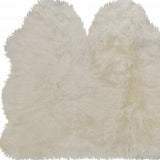 3' X 5' Golden Natural Sheepskin Area Rug - Homeroots - Flyclothing LLC