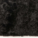 3' X 5' Black Natural Rectangular Sheepskin Area Rug - Homeroots - Flyclothing LLC